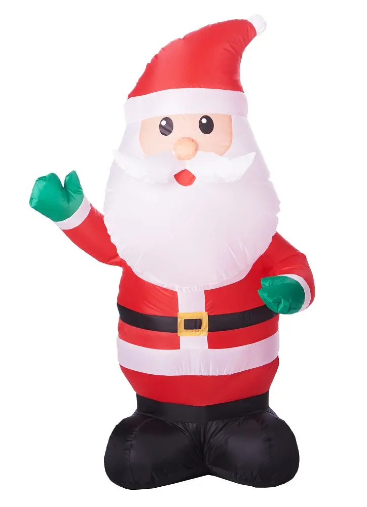 Holiday Time 4-Foot Inflatable Waving Santa Yard Decoration 1