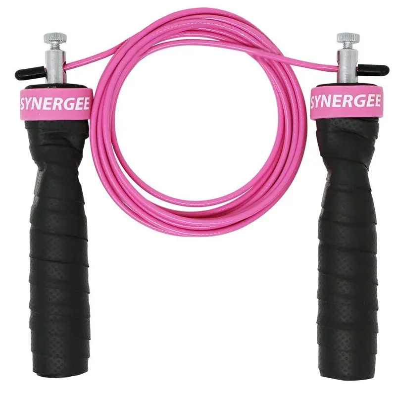 Iheart Synergee Speed Jump Rope – Dual 10-Foot Adjustable Cables, Power Pink 1