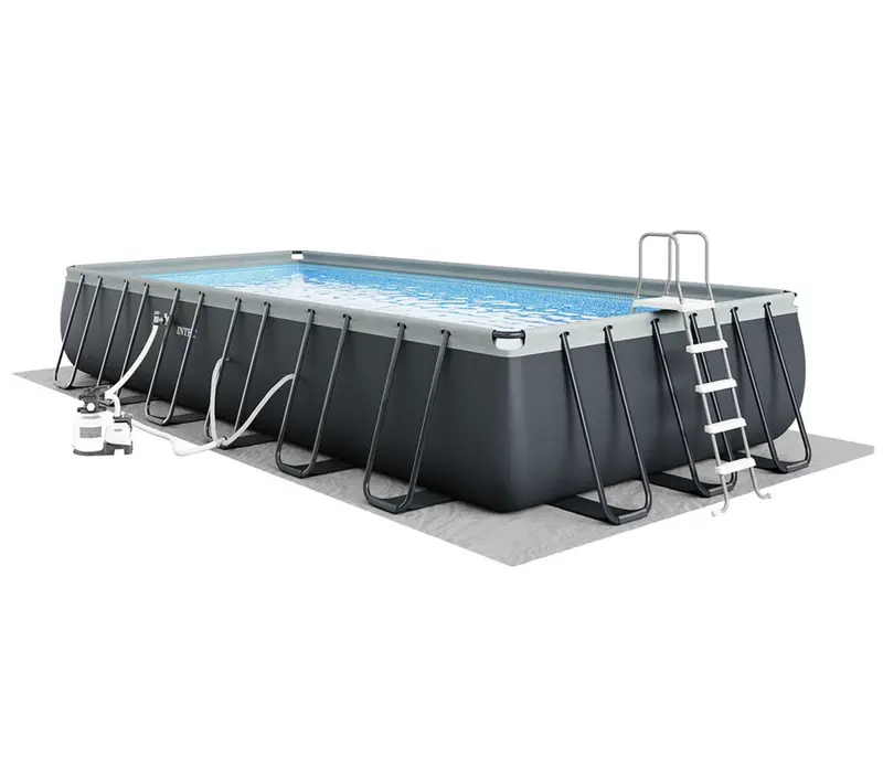Intex 24-Foot By 12-Foot By 52-Inch Ultra Xtr Rectangular Metal Frame Pool System 1