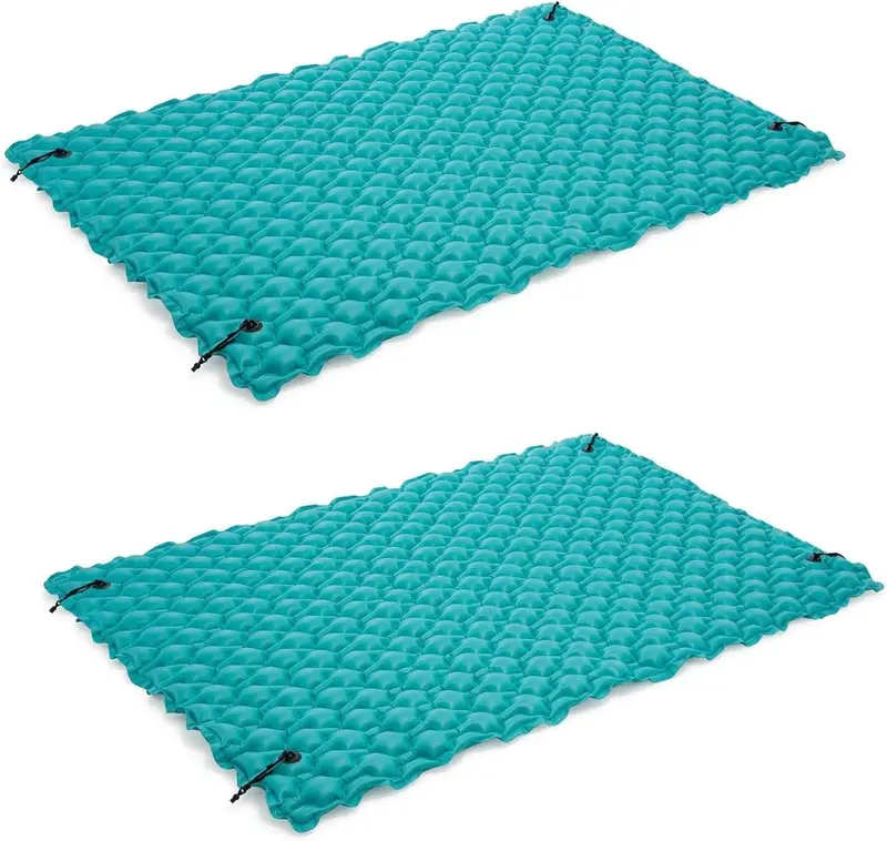 Intex Giant Floating Platform Mat – 9.5 Ft × 7 Ft Inflatable Pool & Lake Lounger (2-Pack) 1