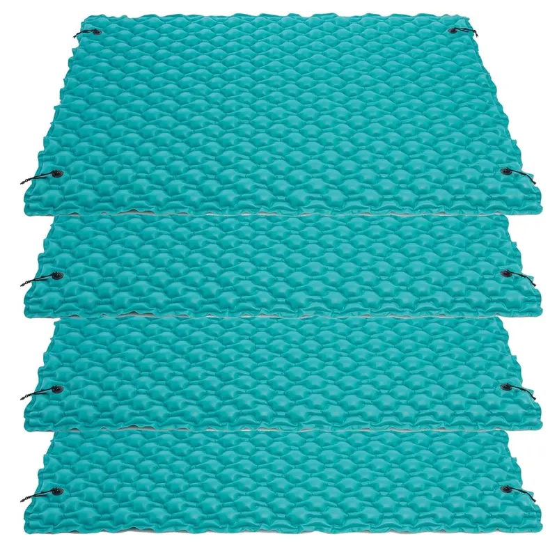 Intex Giant Floating Platform Mat – 9.5 Ft × 7 Ft Inflatable Pool & Lake Lounger (4-Pack) 1