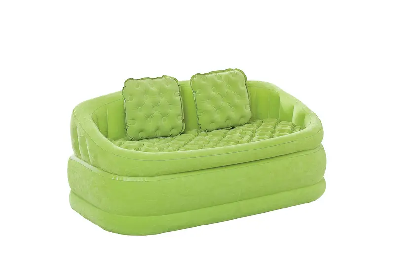 Intex Inflatable Green Café Loveseat With Two Matching Pillows 1