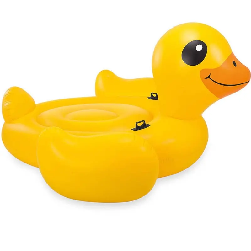 Intex Mega Yellow Duck Inflatable Floating Lounge – 87" X 87" X 48" 1