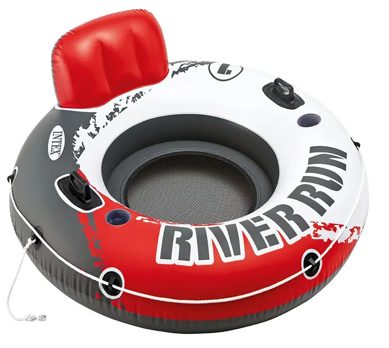 Intex Red River Run Fire Edition Inflatable Water Lounge – 53" Diameter 1