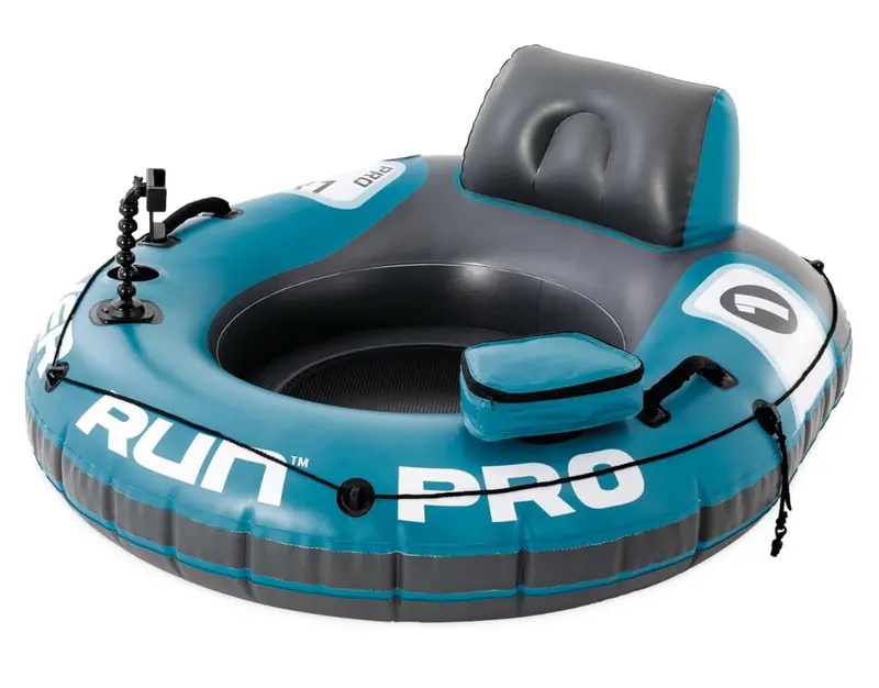 Intex River Run 1 Pro Inflatable Floating Tube – 49" X 48" X 20" Lake & Pool Lounger 1