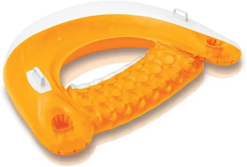 Intex Sit-N-Float Inflatable Lounge – 60" X 39" (Assorted Colors) 1