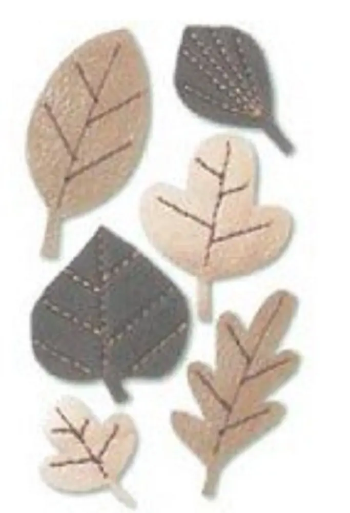 Jolee’S Boutique Autumn Leaves Dimensional Leatherette Stickers – Craft & Scrapbook Accents 1