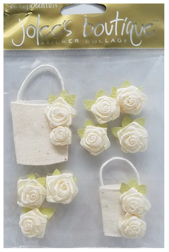 Jolee’S Boutique Dimensional Fabric Flower Stickers – Craft Embellishments 1