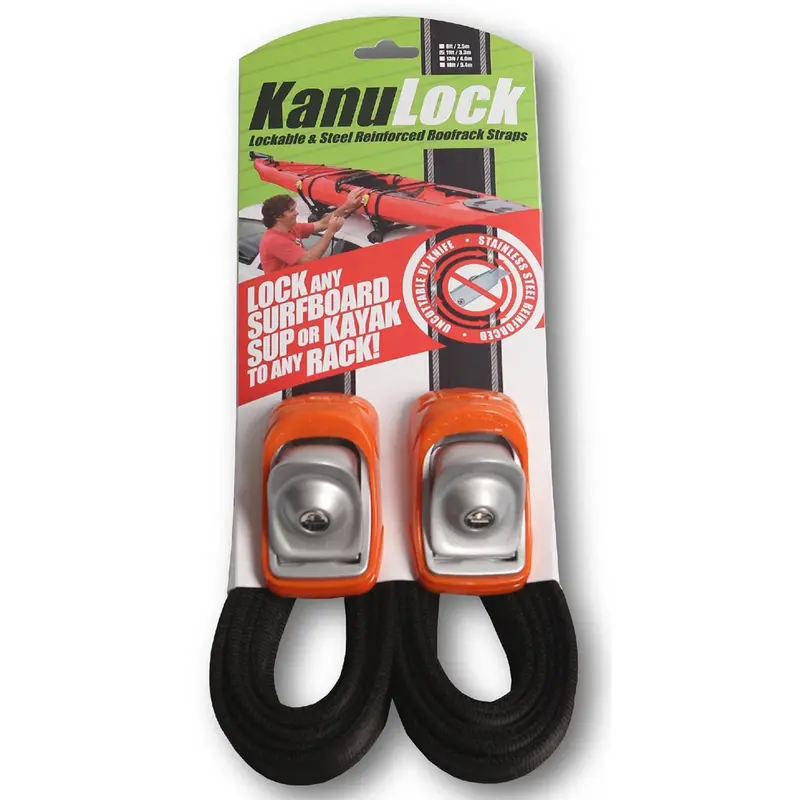 Kanulock Heavy-Duty Locking Kayak Transport Straps 1