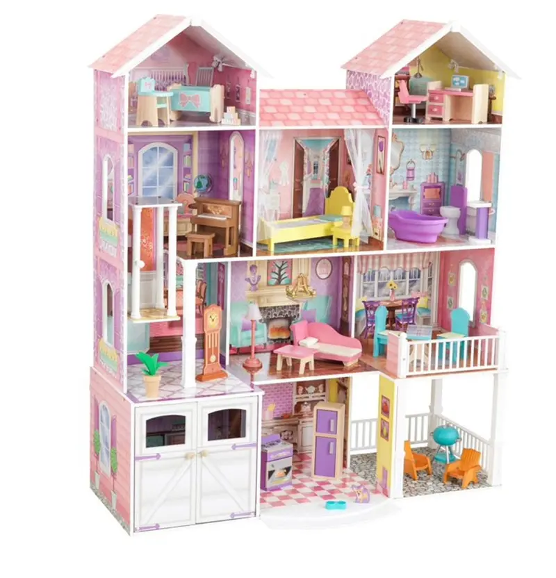 Kidkraft Country Estate Wooden Dollhouse – Includes 31 Accessories 1