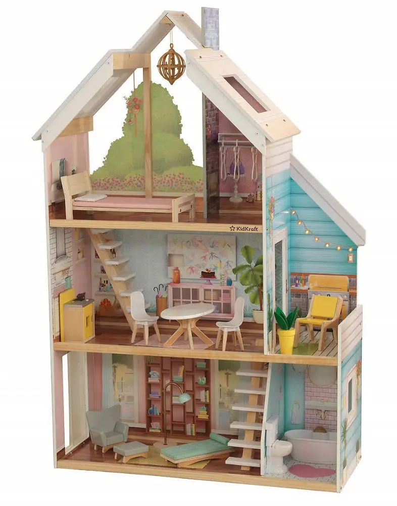 Kidkraft Zoey Dollhouse – Ez Kraft Assembly Ready-To-Build Playset 1