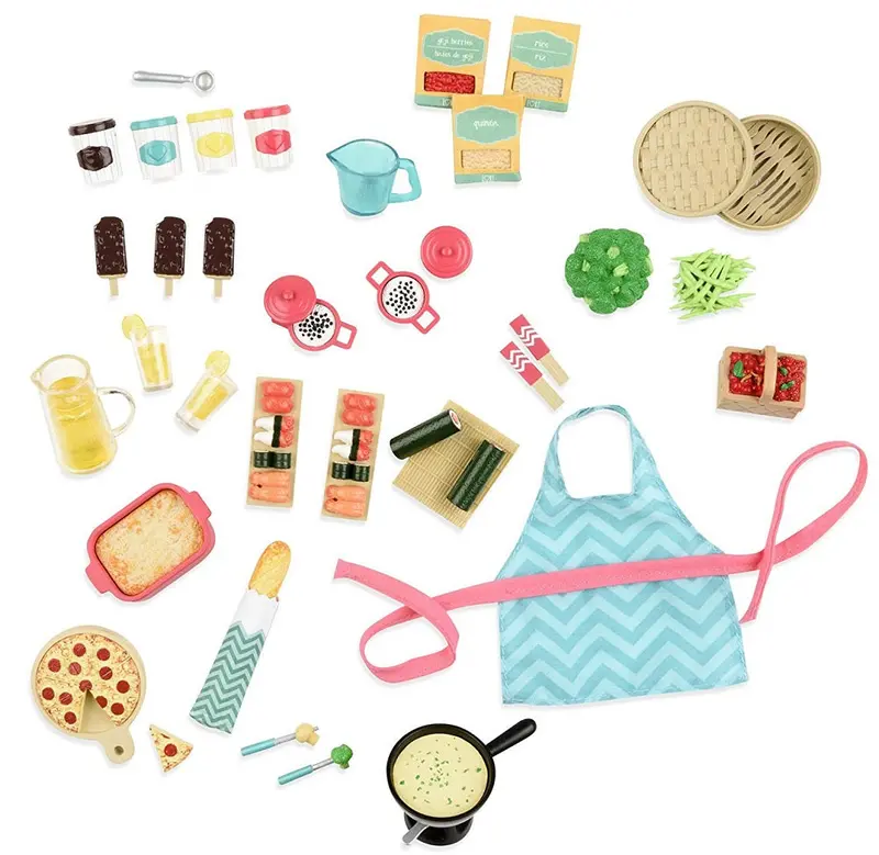 Lori Doll Gourmet Market Playset – 40-Piece Accessory Set For 6-Inch Dolls 1