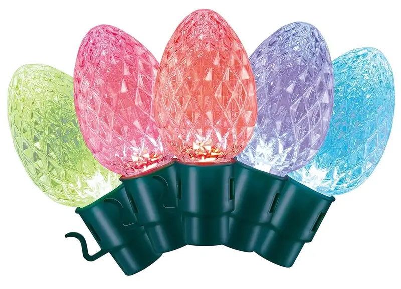 Lumations C12 Faceted Led String Lights – 20-Bulb App-Enabled Multicolor 15.8-Foot Strand 1