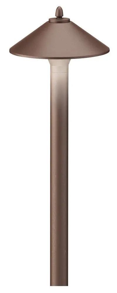 Malibu Skyline Solar-Powered Pathway Light – Aged Brass Finish, 10W 1