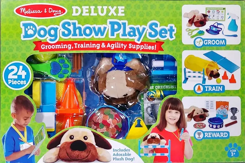 Melissa & Doug 24-Piece Deluxe Dog Show Pretend Play Set 1