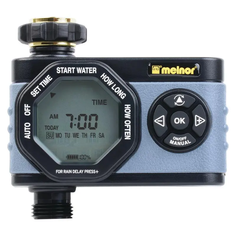 Melnor Hydrologic Smart Water Timer – Single-Zone Electronic Controller, Gray 1