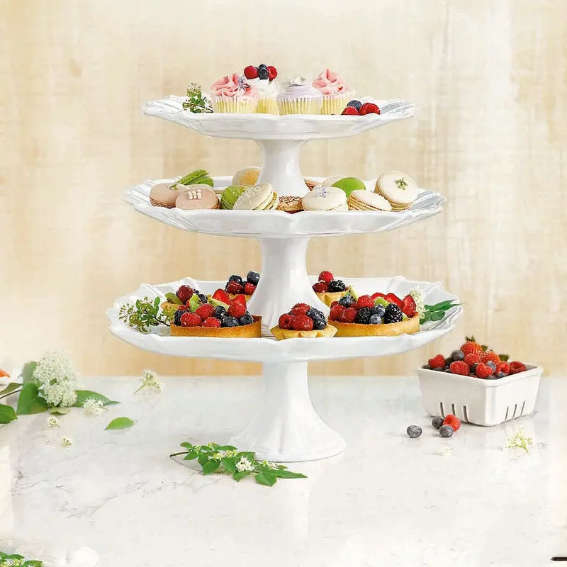 Member'S Mark 3-Tier Pedestal Cake Stand Set 1