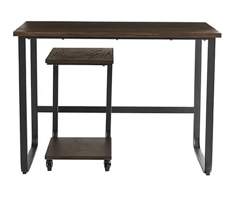 Member'S Mark Dakota 2-Piece Home Office Set – Writing Desk + C-Table, Dark Brown Finish 1