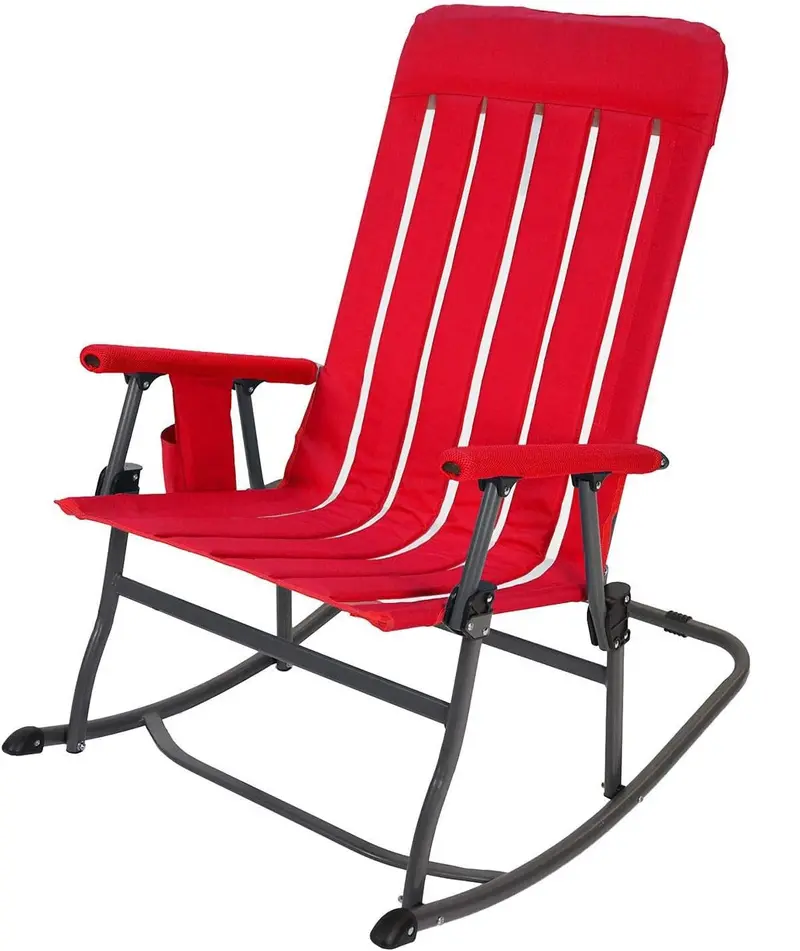 Member'S Mark Portable Padded Rocking Chair – Vibrant Red 1