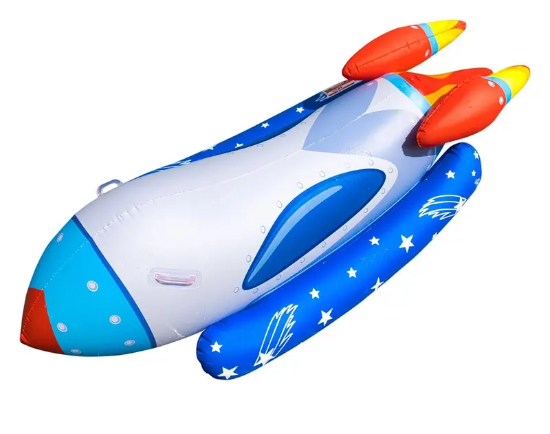 Member'S Mark Rocket-Themed Ride-On Pool Float – 83" X 33" X 25" 1