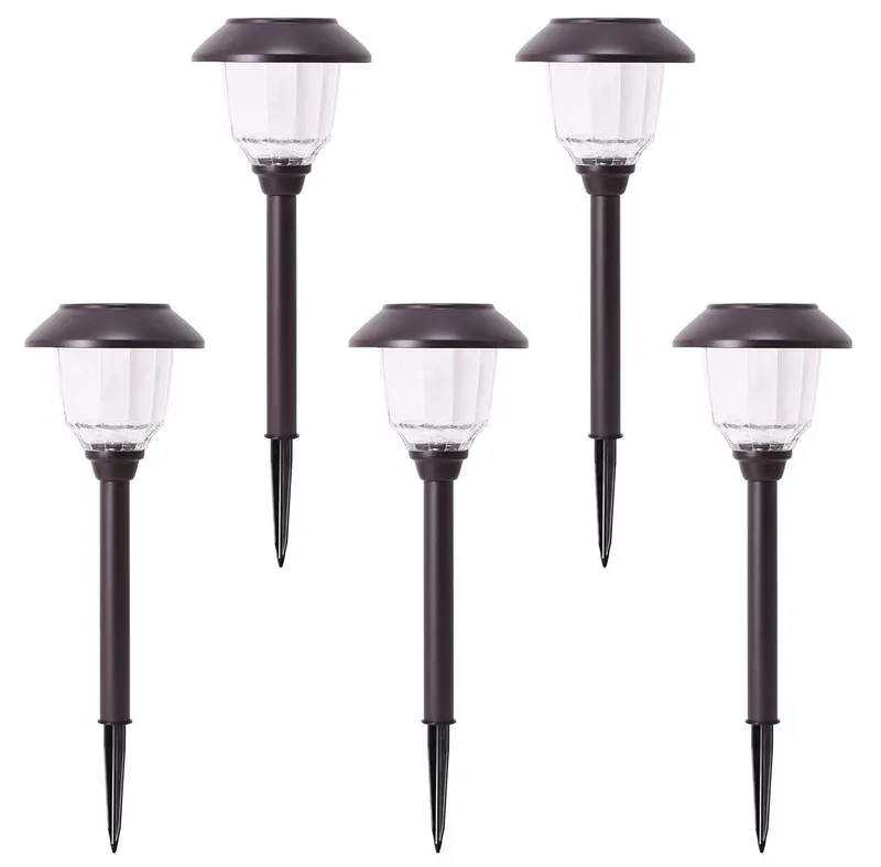 Member'S Mark Solar Path Lights – 5-Pack Oil-Rubbed Bronze, 6" Dia X 20.5" H 1