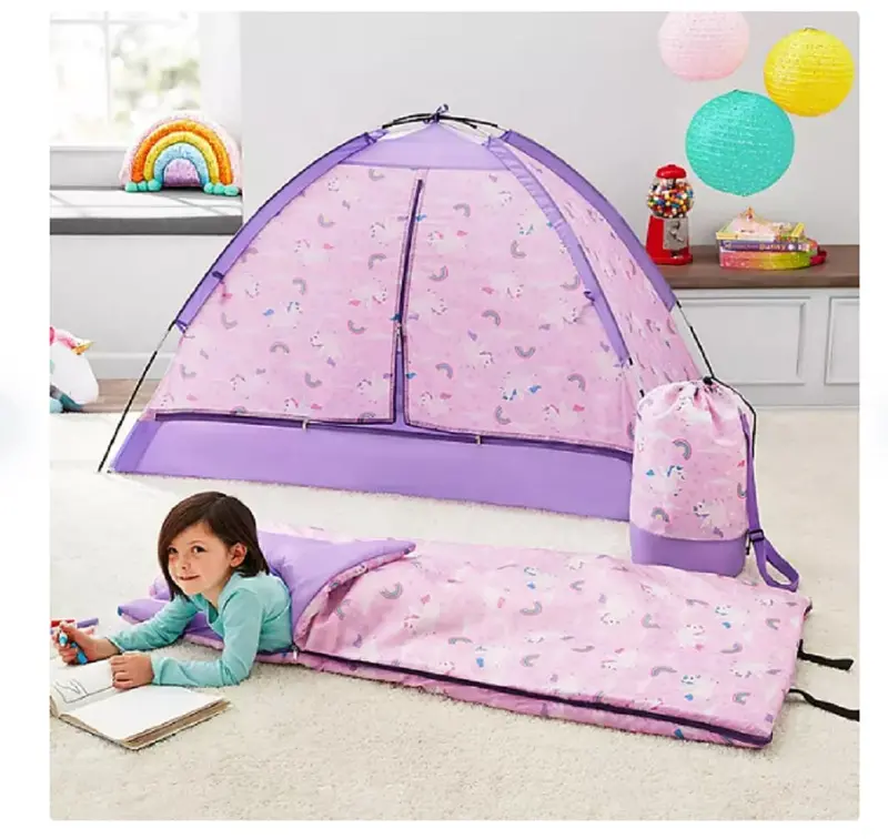 Member'S Mark Unicorn Slumber Set – Play Tent, Sleeping Bag & Carry Bag (3-Piece) 1
