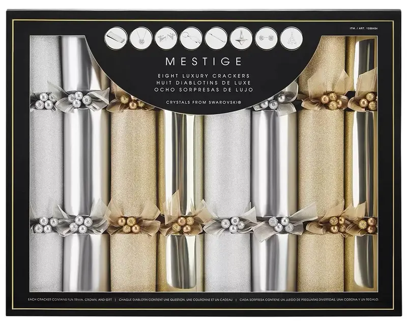 Mestige Swarovski Crystal Mystery Gift Set – 8-Piece Silver & Gold Collection 1