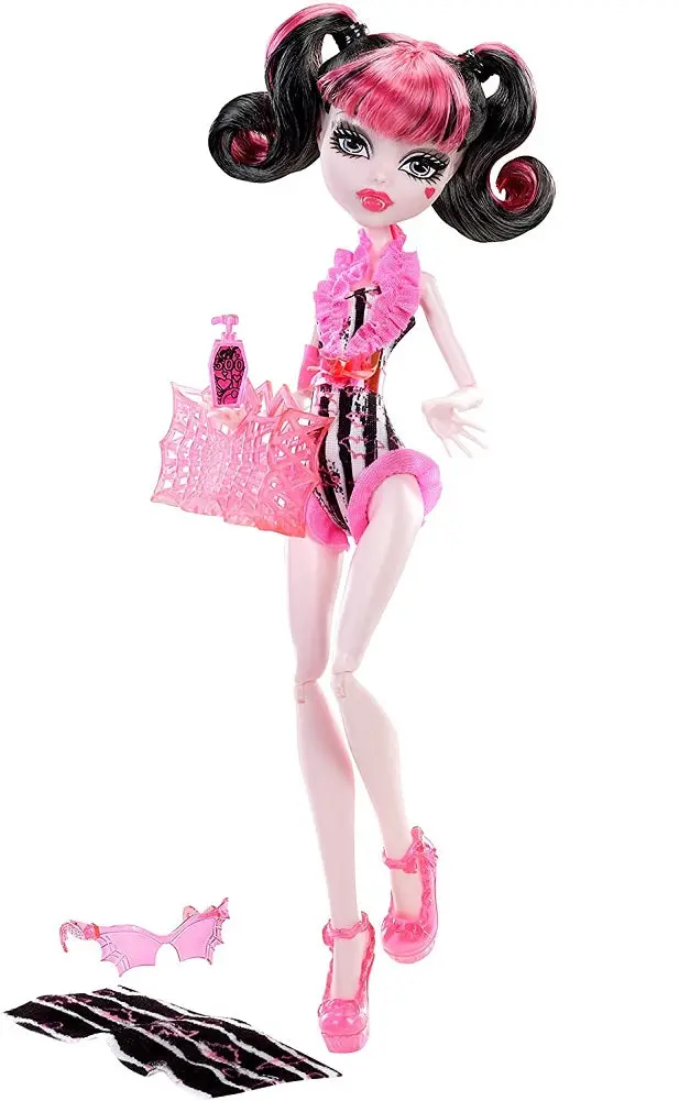 Monster High Swimsuit Edition Doll – Draculaura With Beach-Themed Outfit & Accessories 1