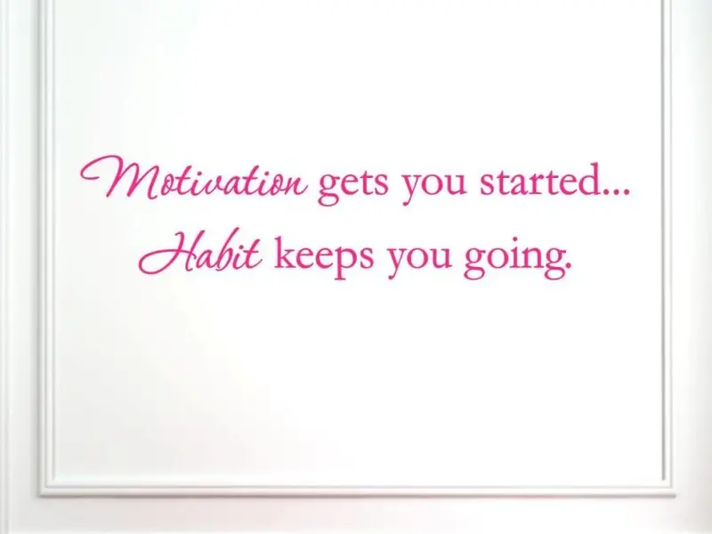 Motivation Vinyl Wall Decal – Gloss Dark Pink, 33" X 7.5", Bold & Uplifting Daily Reminder 1