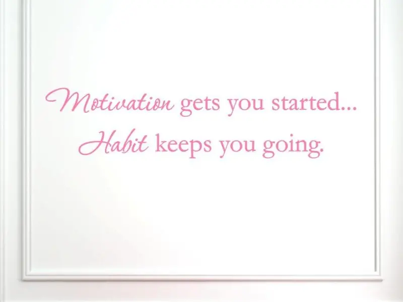 Motivation Vinyl Wall Decal – Matte Light Pink, 44" X 10", Large-Scale Inspirational Phrase For Walls 1