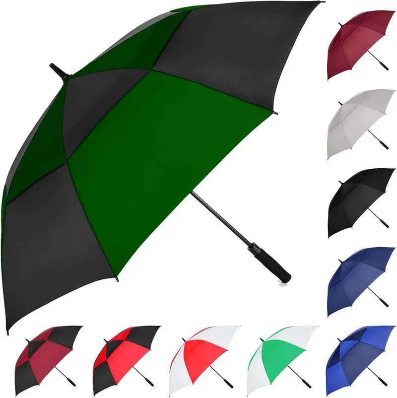 Mrtlloa 62-Inch Automatic Double-Canopy Golf Umbrella – Windproof & Waterproof 1