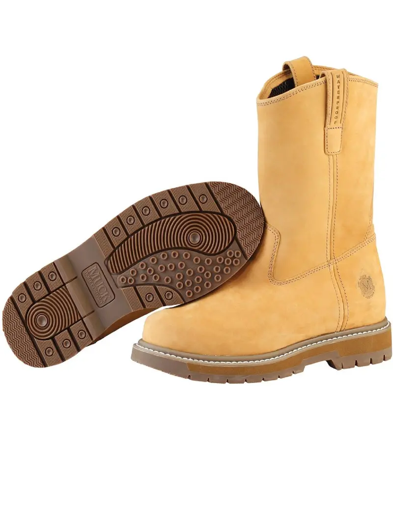 Muckboots Wheat Wellie Classic Work Boot – Men’S Composite Toe, Size 12W 1