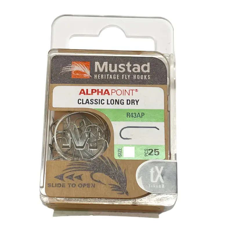 Mustad Heritage Dry Fly Hooks – R43Ap Model 1