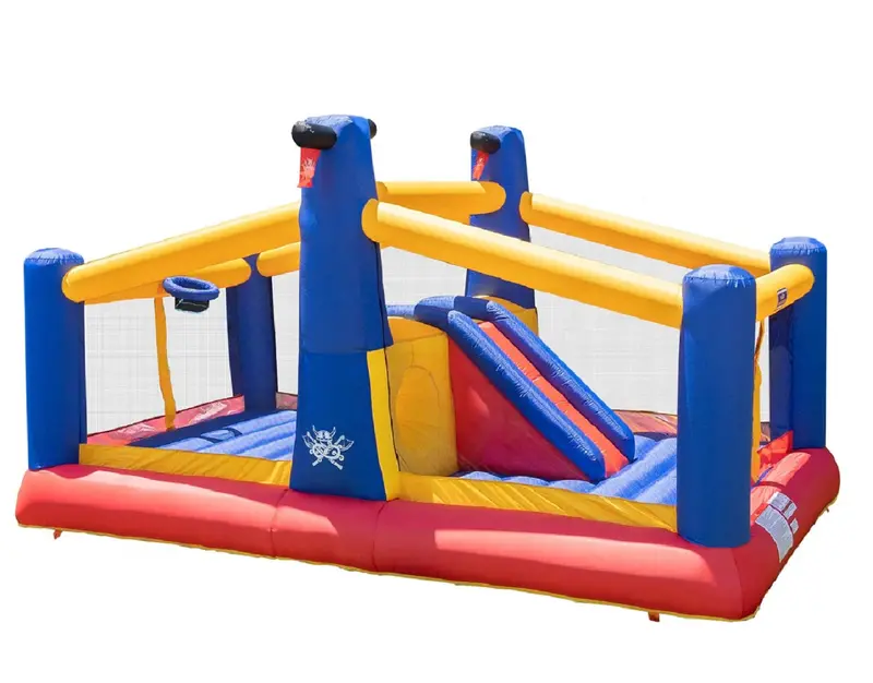 My 1St Jump 'N Play Dual-Bounce Inflatable Playhouse With Dodgeball Game Set 1