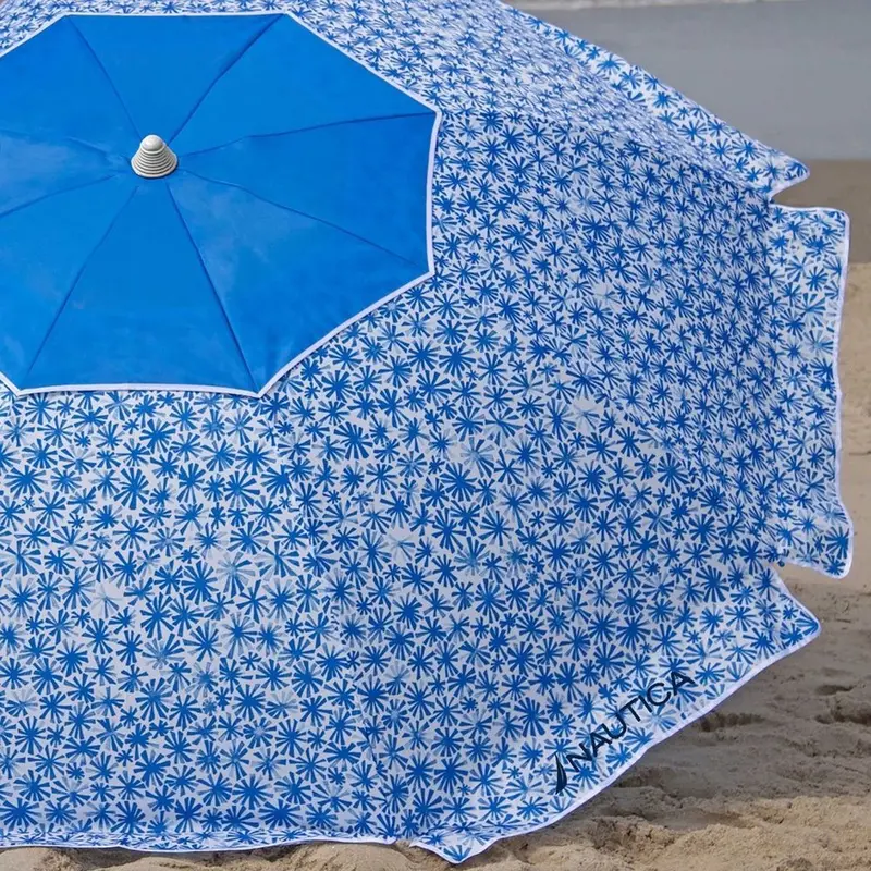 Nautica 7-Foot Shibori-Print Beach Umbrella 1