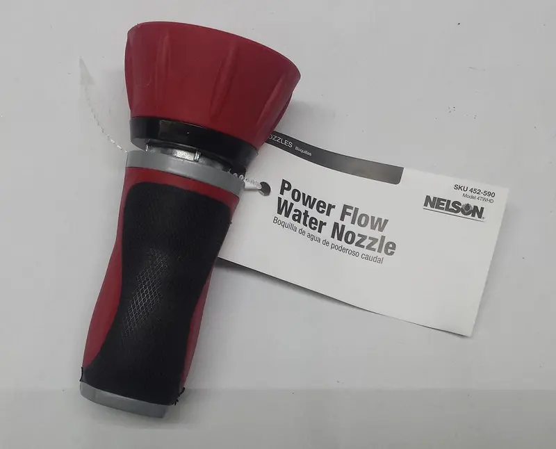 Nelson Power Flow Adjustable Water Nozzle – Heavy-Duty Garden Sprayer 1