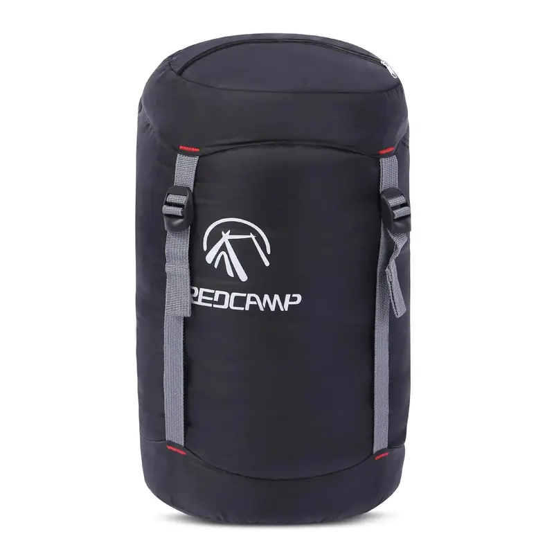 Nylon Compression Sack (10L/17L/27L/40L) – Lightweight Sleeping Bag Organizer For Backpacking, Hiking & Camping – Black 1