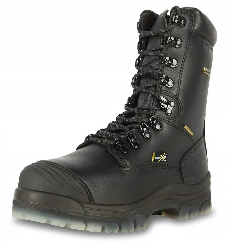 Oliver 45 Series Men’S All-Terrain Boots – 8-Inch Leather Composite Toe, Black, Size 9.5 1