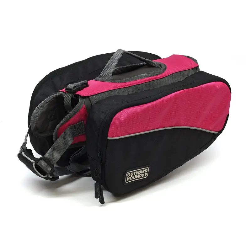 Outward Hound Kyjen Dog Backpack – Small Size, Pink Colorway 1