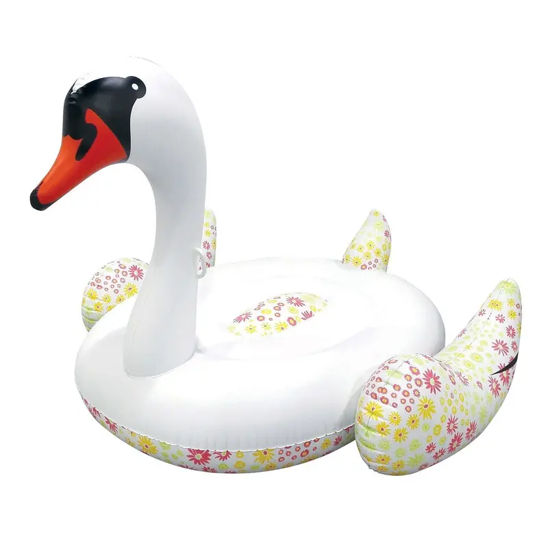 Oversized Inflatable Swan Pool Float For Swimming And Relaxation 1