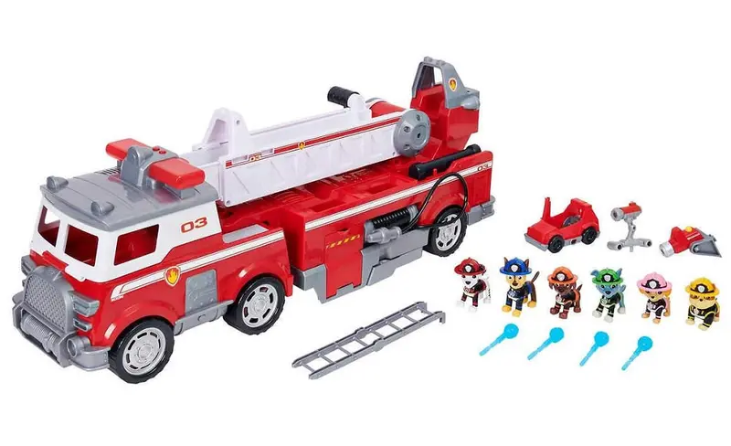Paw Patrol Ultimate Firetruck Toy – Includes 6 Pup Figures & Interactive Features 1