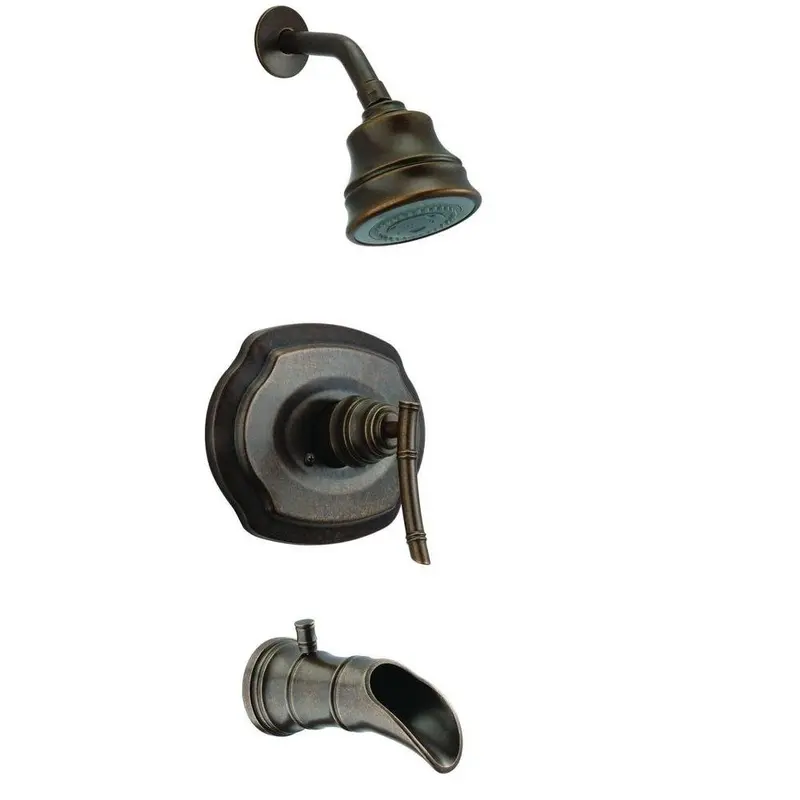 Pegasus Bamboo Pressure-Balance Tub And Shower Trim Kit – Model 873W-9096H 1