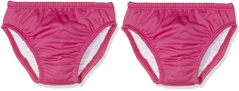 Pink Reusable Swim Diapers – 2-Pack, Medium (6–12 Months, 17–22 Lbs) 1