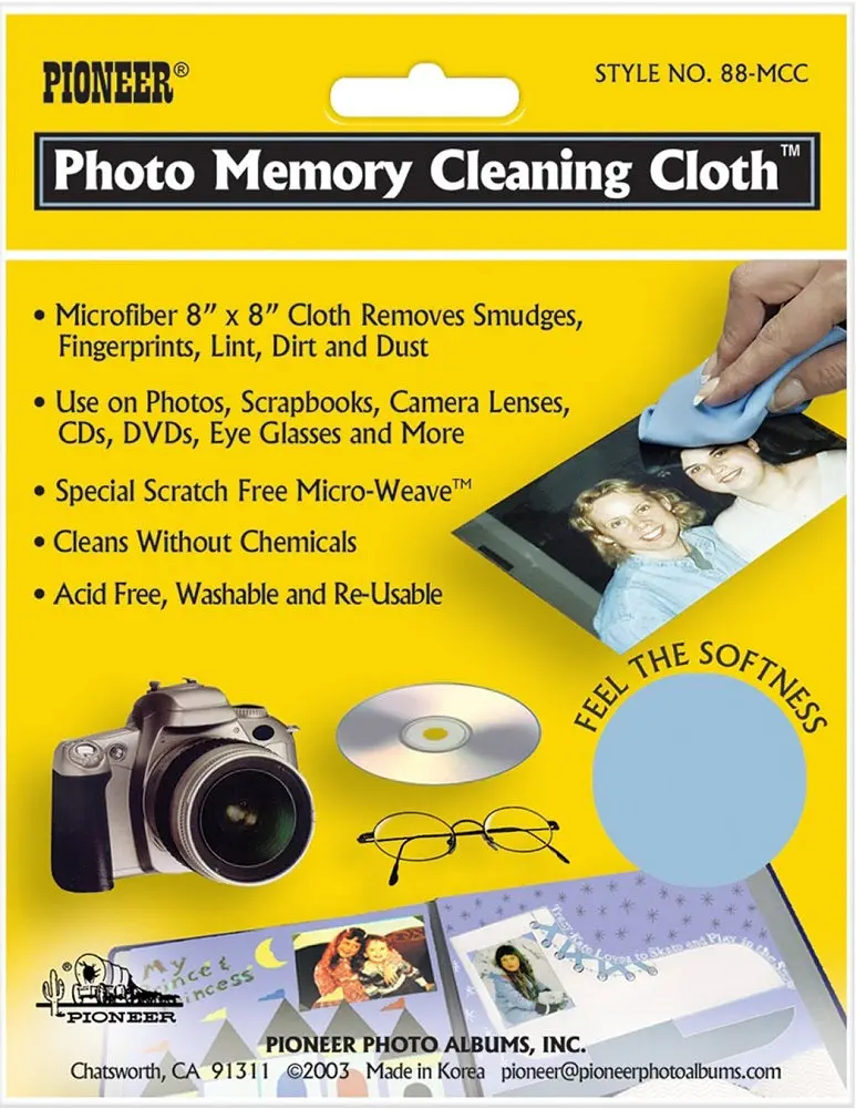 Pioneer Microfiber Lens & Screen Cleaning Cloth – Photo-Safe, Lint-Free 1