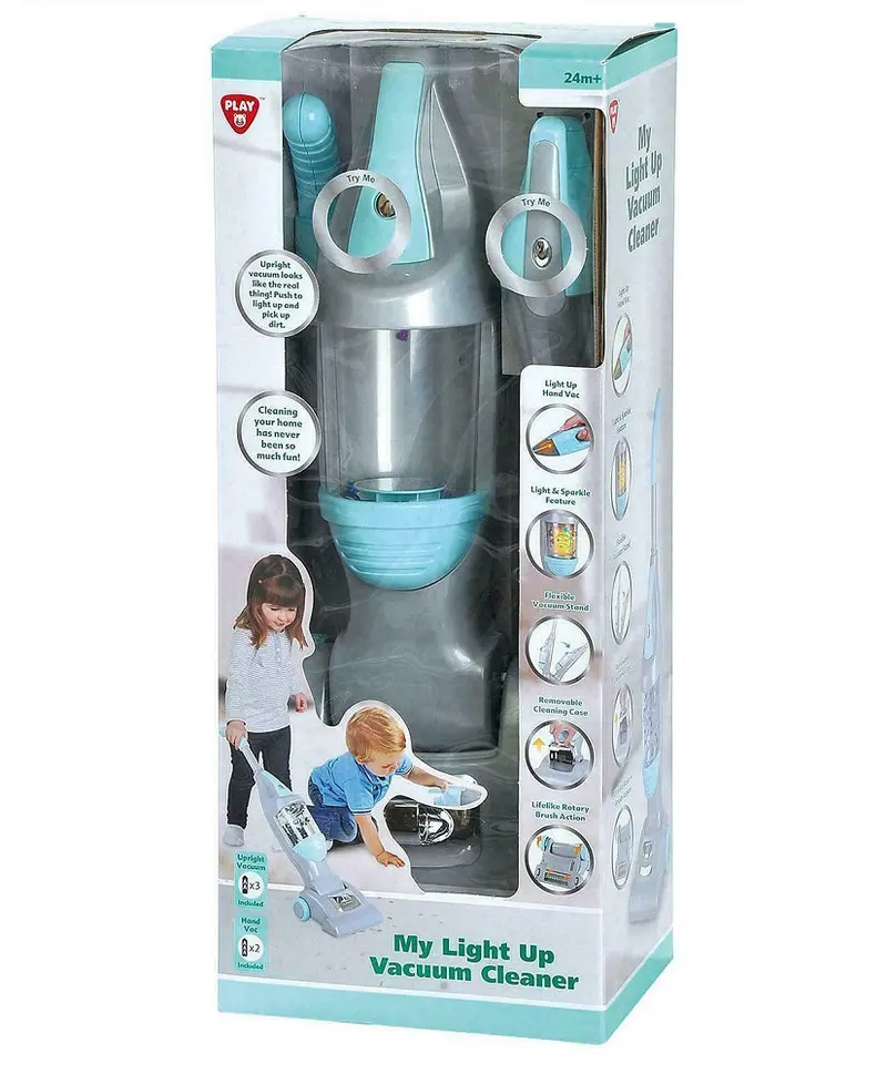 Playgo My Light-Up Vacuum Cleaner Toy – Gray And Mint Edition 1