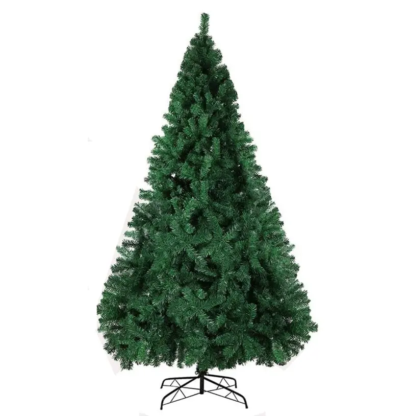 Plko 8-Foot Lifelike Pine Green Artificial Christmas Tree – Comes With Stand & Ornaments 1