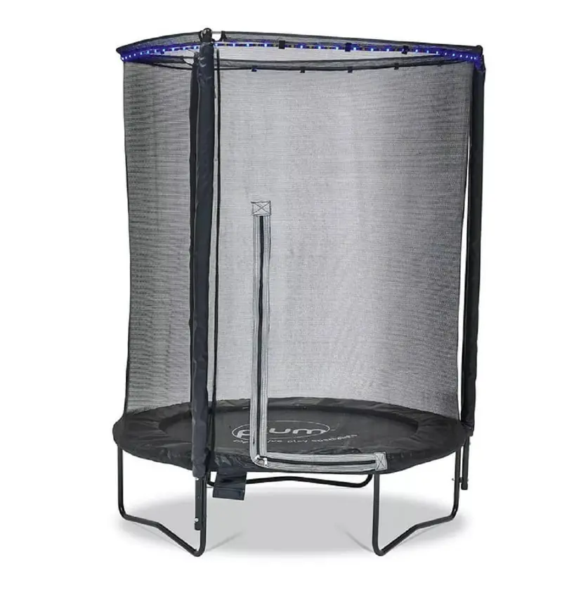Plum Interactive Lights Junior 4.5-Foot Kids' Trampoline With Safety Enclosure – Ages 3 To 6 1