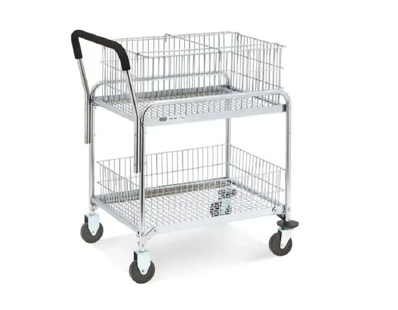 Pointe International Heavy-Duty Mail Cart – 27" W X 19" D X 38" H 1