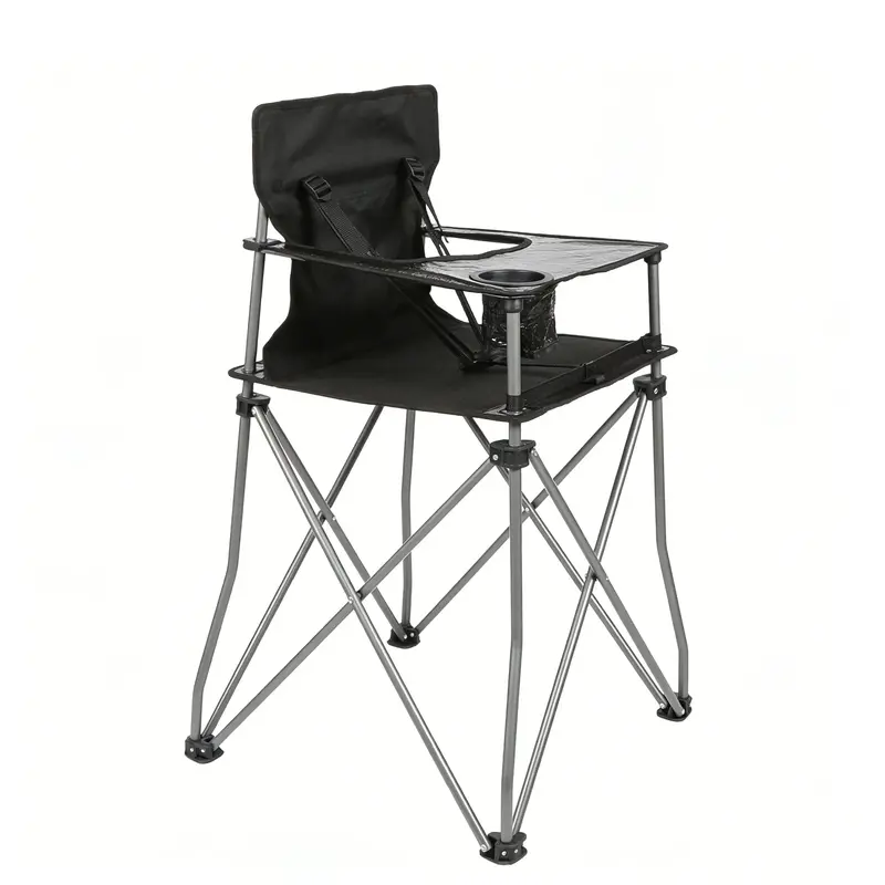 Portable High Chair For Toddlers – Space-Saving Travel High Chair With Detachable Tray For Camping, Picnics & Indoor Use 1