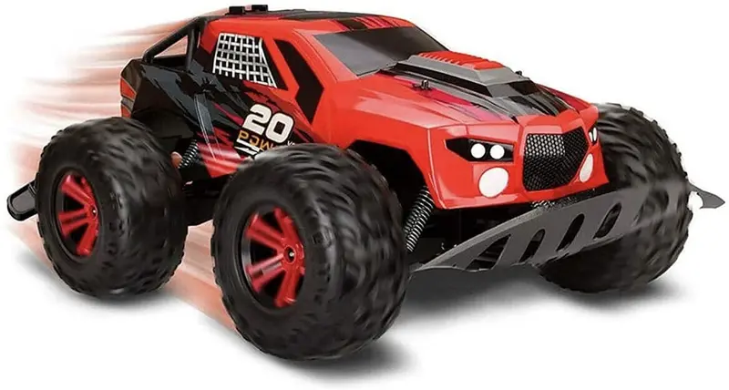 Power Drive 10" Big Wheel R/C Monster Truck – Red, 2.4Ghz Remote Control 1